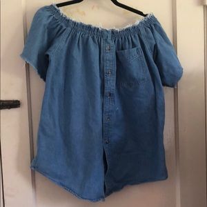 Urban Outfitters// Jean// off the shoulder Dress